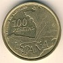 100 Pesetas Spain 1993 KM# 922. Uploaded by Granotius